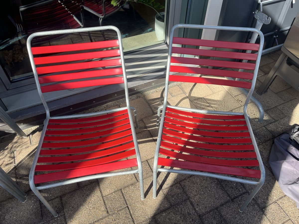 Schaffner Poltrone: Gartensessel Schaffner Rigi rot – Usato da Wettingen venduto da erma_5430