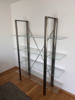 Stylisches Regal - Chrom/Glas - top Zustand