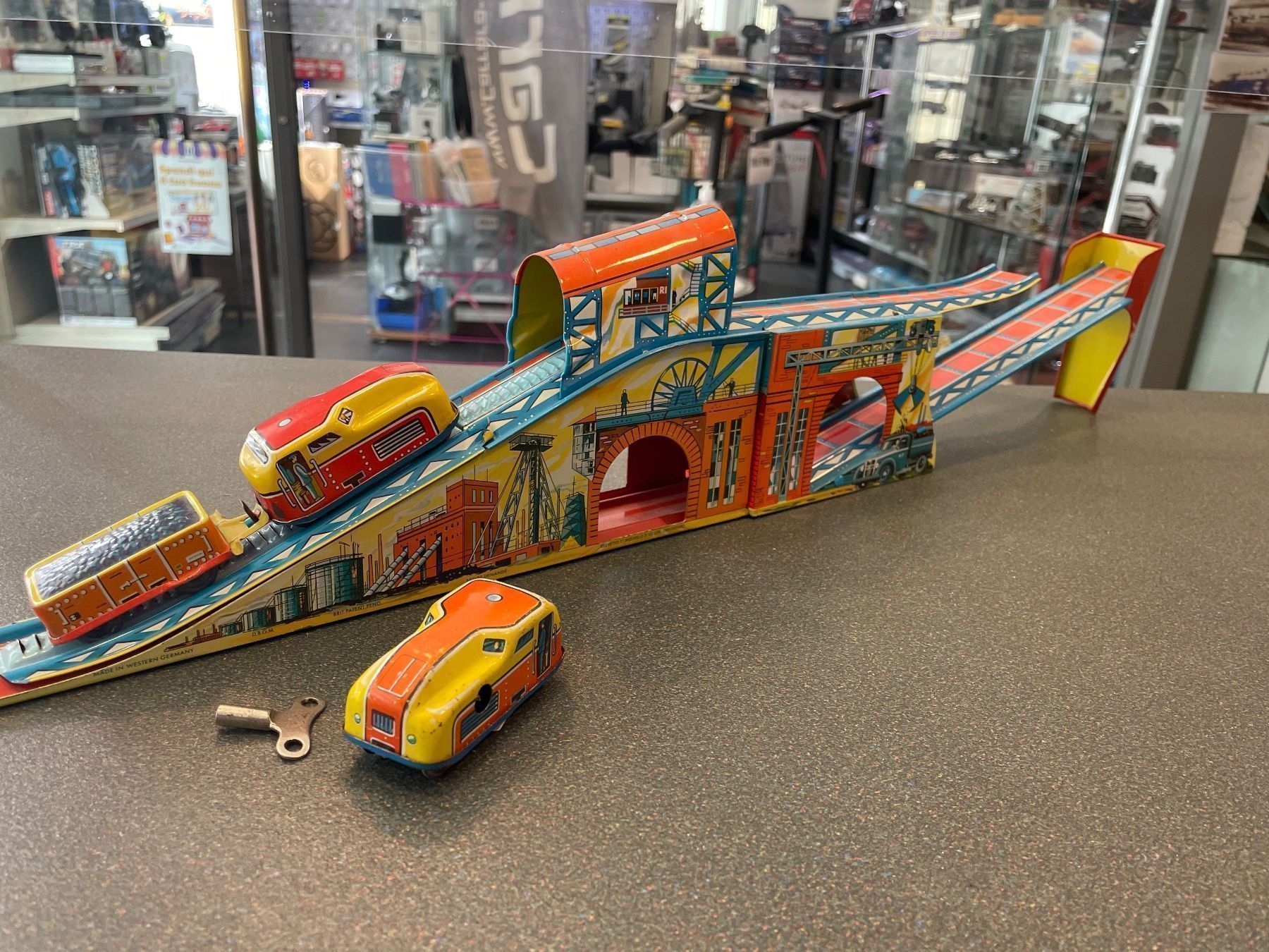 Giocattoli: Blechspielzeug Technofix 294  Mining Train Förderbahn – Usato da Chiasso venduto da Carrara-Modellismo 4