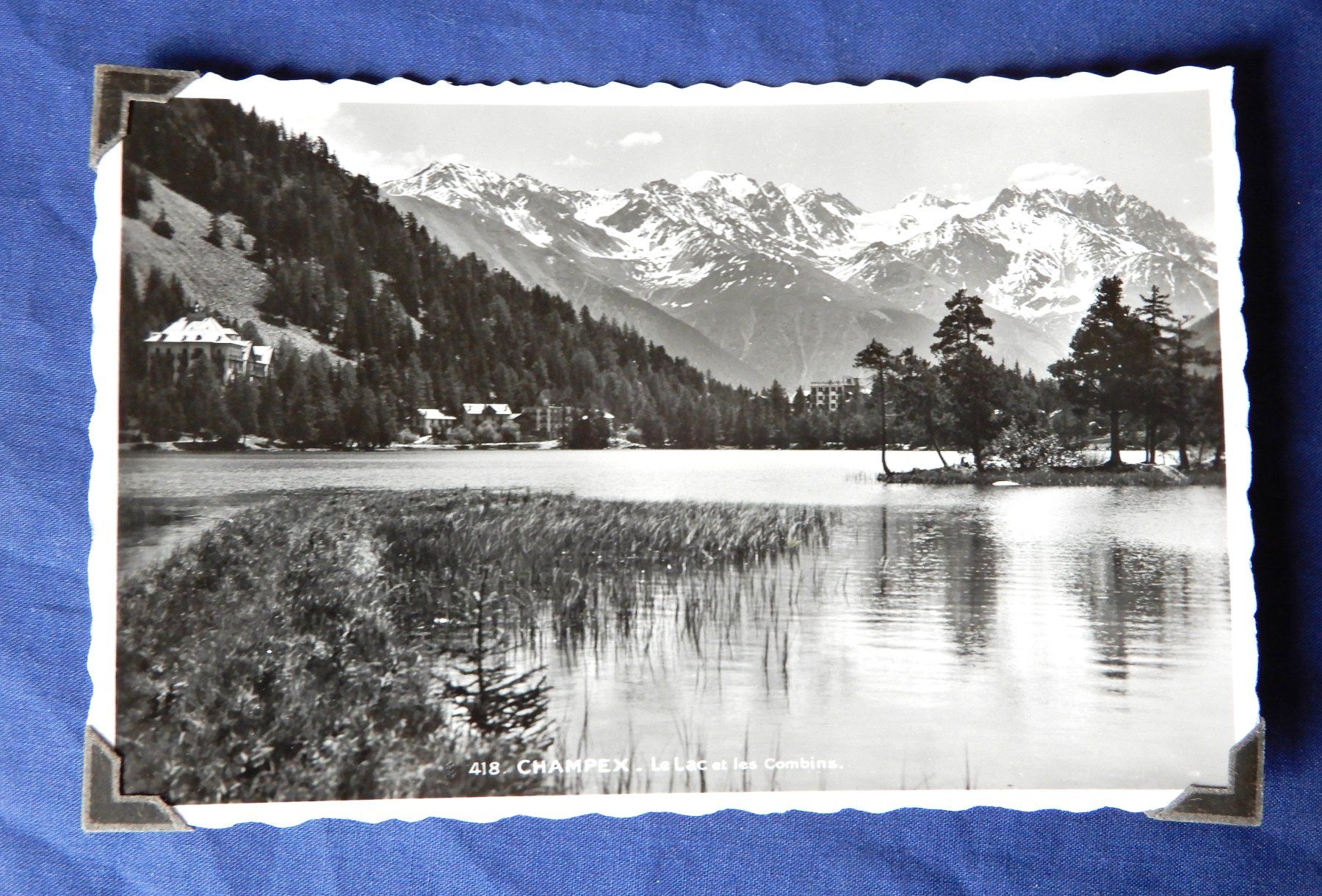Cartoline postali: Champex  Postkarte, Le Lac et les Combins, 1959 – Usato da Senèdes venduto da Framboise52