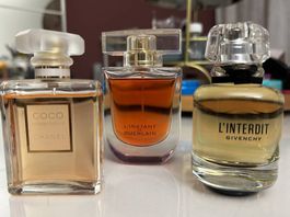 3 Parfüms: Chanel, Givenchy, Guerlain