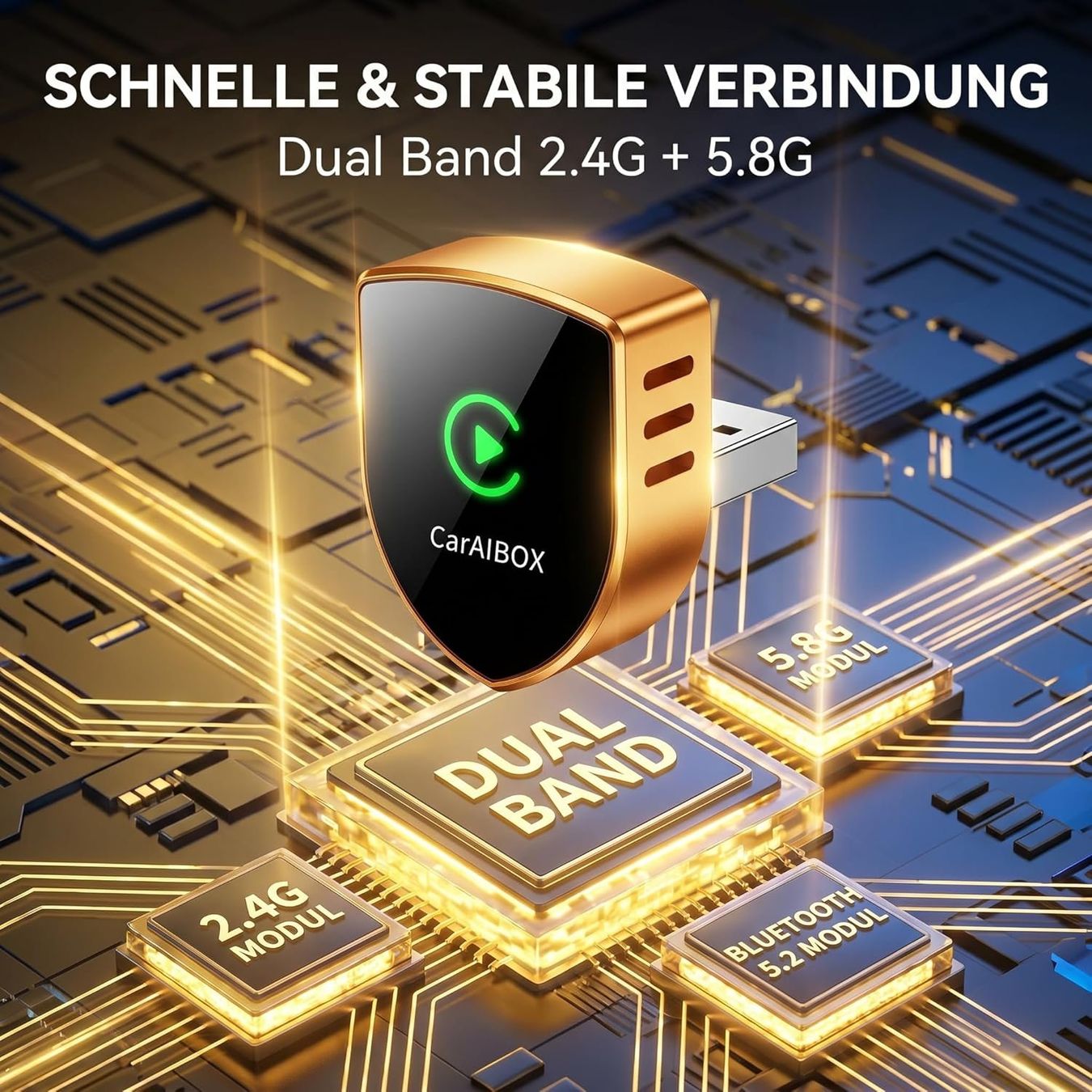Lecteurs & Adaptateurs: Wireless CarPlay Android Auto Adapter 2-in-1 – Neuf avec emballage d'origine à Suhr par TradeMasters 7