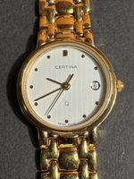 Armbanduhr Certina Quartz Datum goldfarben gebraucht
