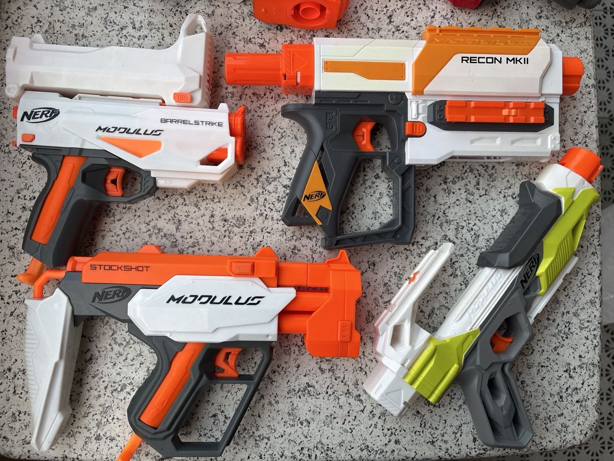 Nerf Jouets: Nerf Blaster Set Modulus wenig gebraucht – D'occasion à Unterseen par Gleisbauer 1