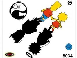 The Simpsons Aufkleber Bart + Lisa ying yang (Art. 8034)