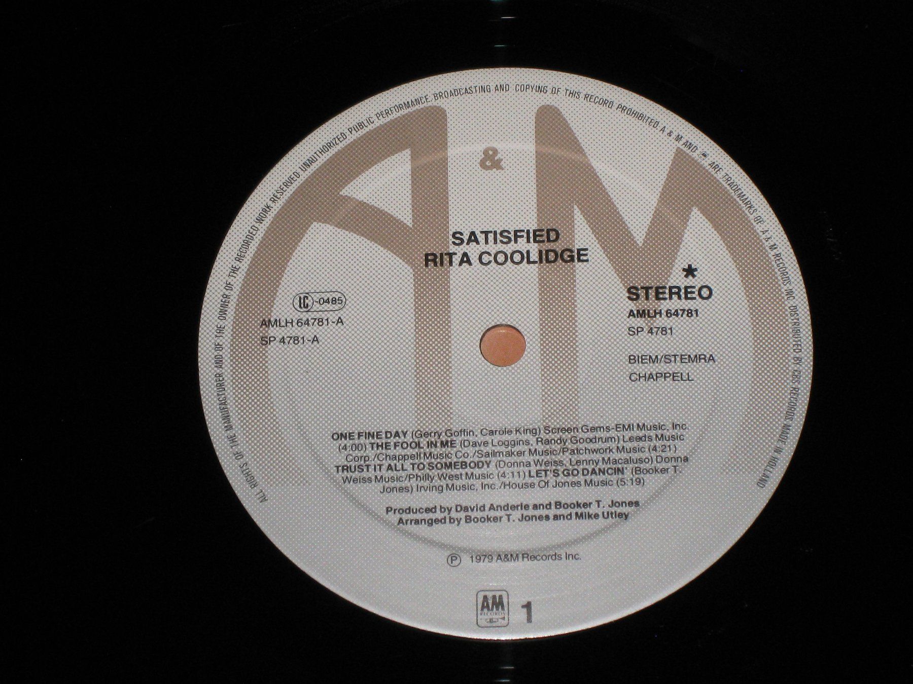 Schallplatten: LP - RITA COOLIDGE - SATISFIED – Gebraucht aus Steckborn von Quo7 1