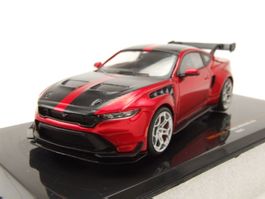 Ford Mustang VII GTD seit 2024 dunkelrot met. / schwarz 1:43