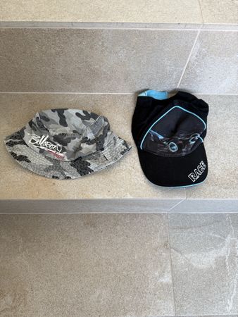 2 x Caps: Billabong Bucket Hat + Race Cap, Gr. 98