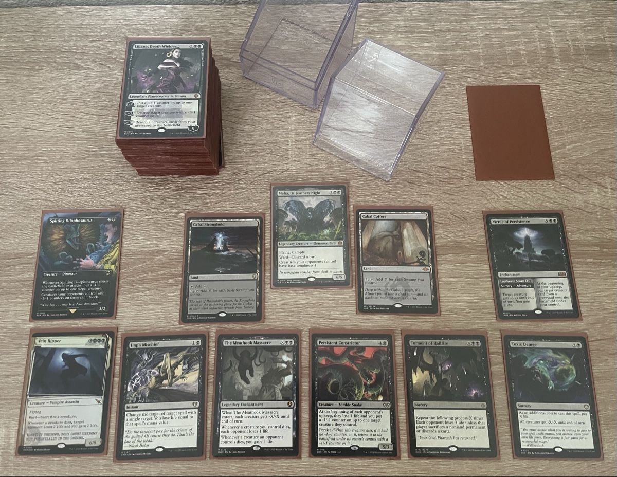Magic The Gathering Sammelbilder & Trading cards: MTG Custom Commander Deck EN - Maha, Its Feathers Night – Gebraucht aus Wattenwil von Staldi1985
