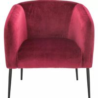 Einzelsessel samt bordeaux