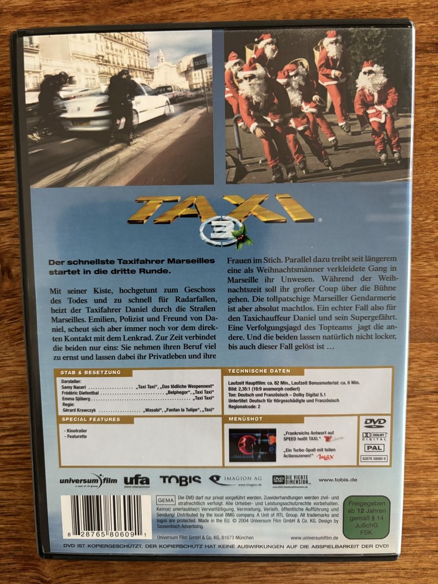 Alle DVDs: DVD Taxi 3 – Gebraucht aus Belp von brb66 1