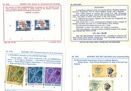 BURUNDI 52 Briefmarken Tiere Löwen Elefanten Afrika