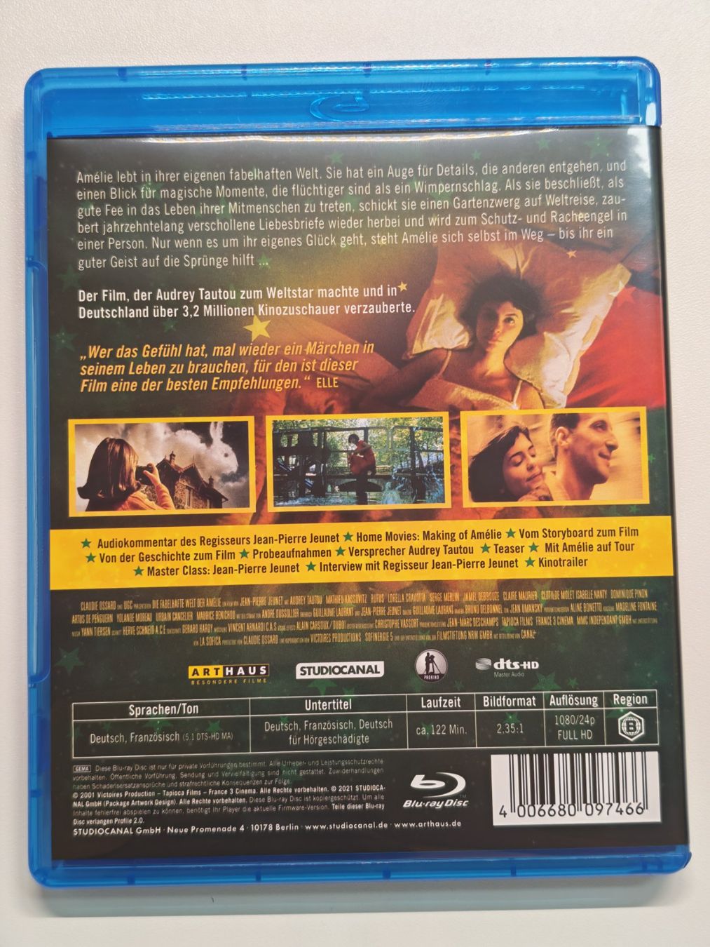 Alle DVDs: Die fabelhafte Welt der Amelie – Gebraucht aus Liestal von Kratzilla 2