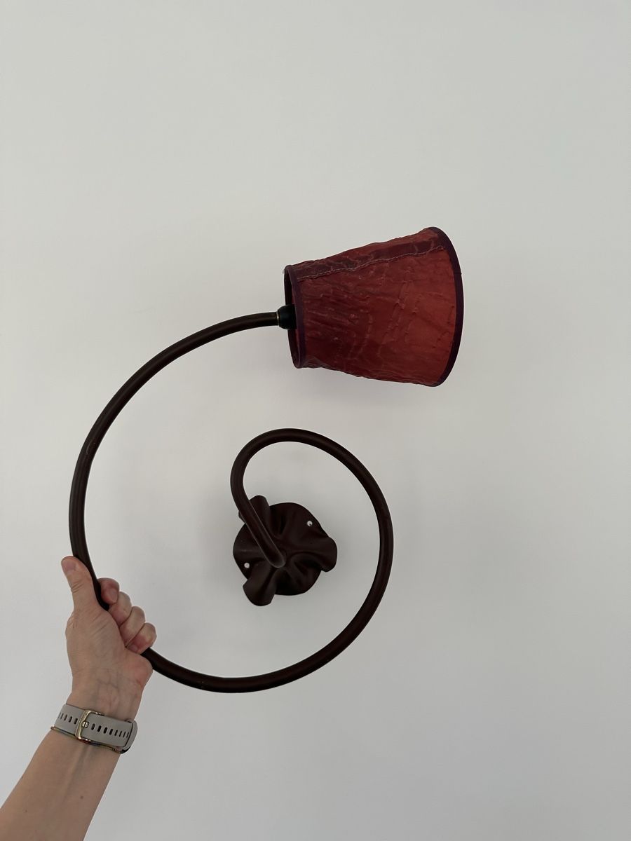 Lampade: 2 Appliques murales design boucle couleur rouille – Usato da Leytron venduto da TipTop1912 1