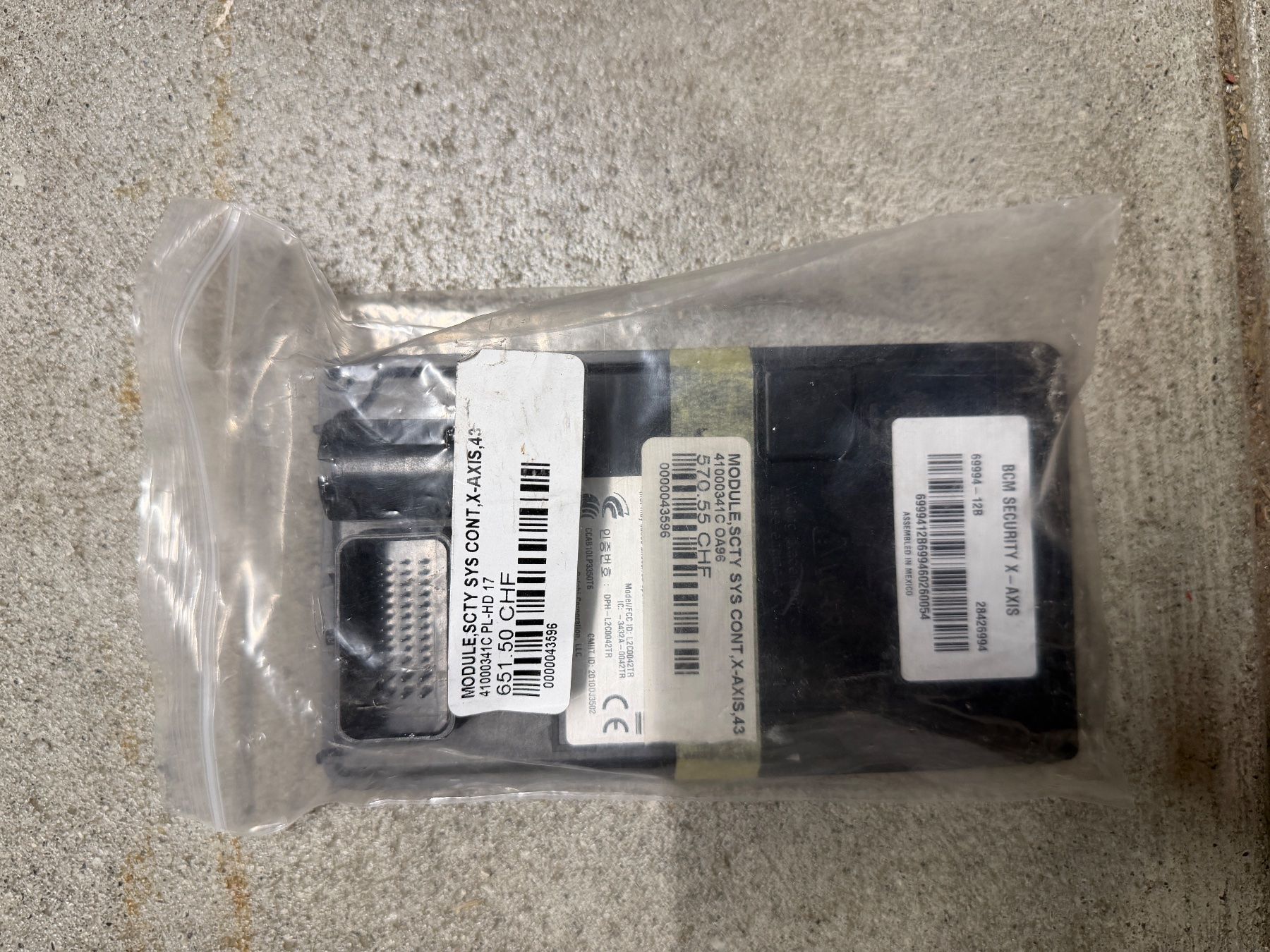 Harley-Davidson Alle Motorradersatzteile: 41000341C Harley-Davidson Module,Scty Sys Cont,X-Axis, 43 – Neu und originalverpackt aus Ostermundigen von jas_9j7d