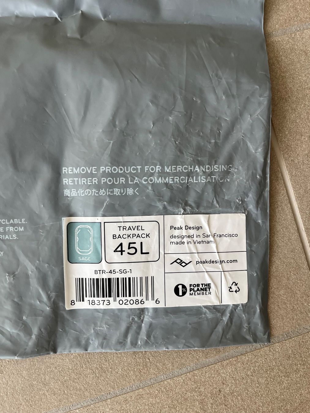 Peak Design Zaini: Peak Design Travel Backpack 45L New – Nuovo (secondo la descrizione) da Neuchâtel venduto da timness 2