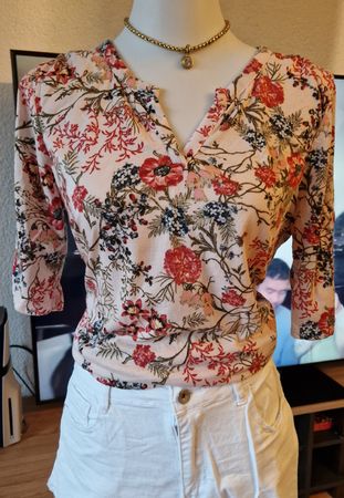 Street One Floral Top, Size 40, Stylish Summer Look!