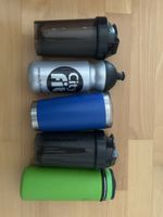 5er Trinkflaschen-Set Shaker Sport- und Thermoflaschen