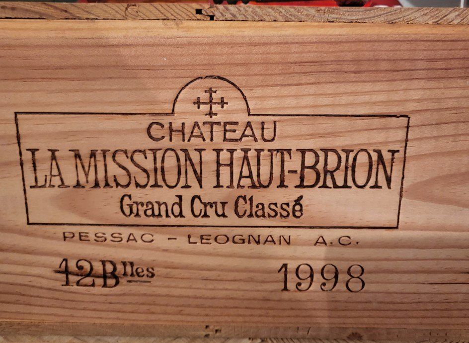Mission Vino: Château La Mission Haut-Brion 1998 – Nuovo e nell'imballaggio originale da Belmont sur Lausanne venduto da Gabeto