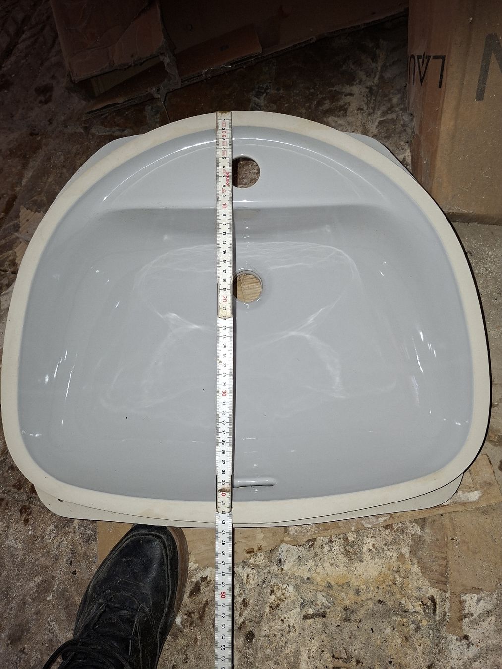 Lavabi & lavandini: Einbaulavabo hellblau 50x43 – Nuovo (secondo la descrizione) da Horboden venduto da hasel555