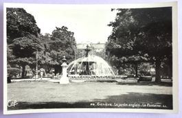 Genève - Le jardin anglais - La Fontaine