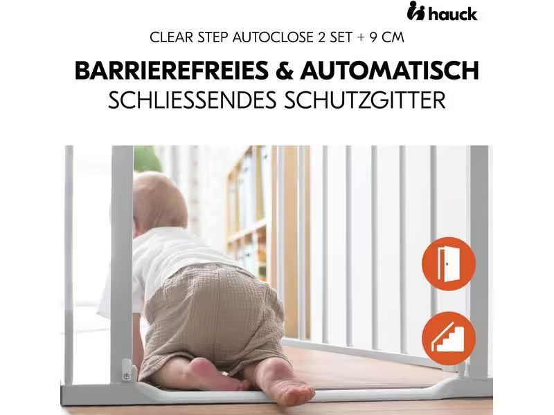 Hauck Box & Barriere di sicurezza: Kindergitter - HAUCK Clearstep +9cm Verlängerung – Nuovo (secondo la descrizione) da Gisikon venduto da raphael-rsm 1