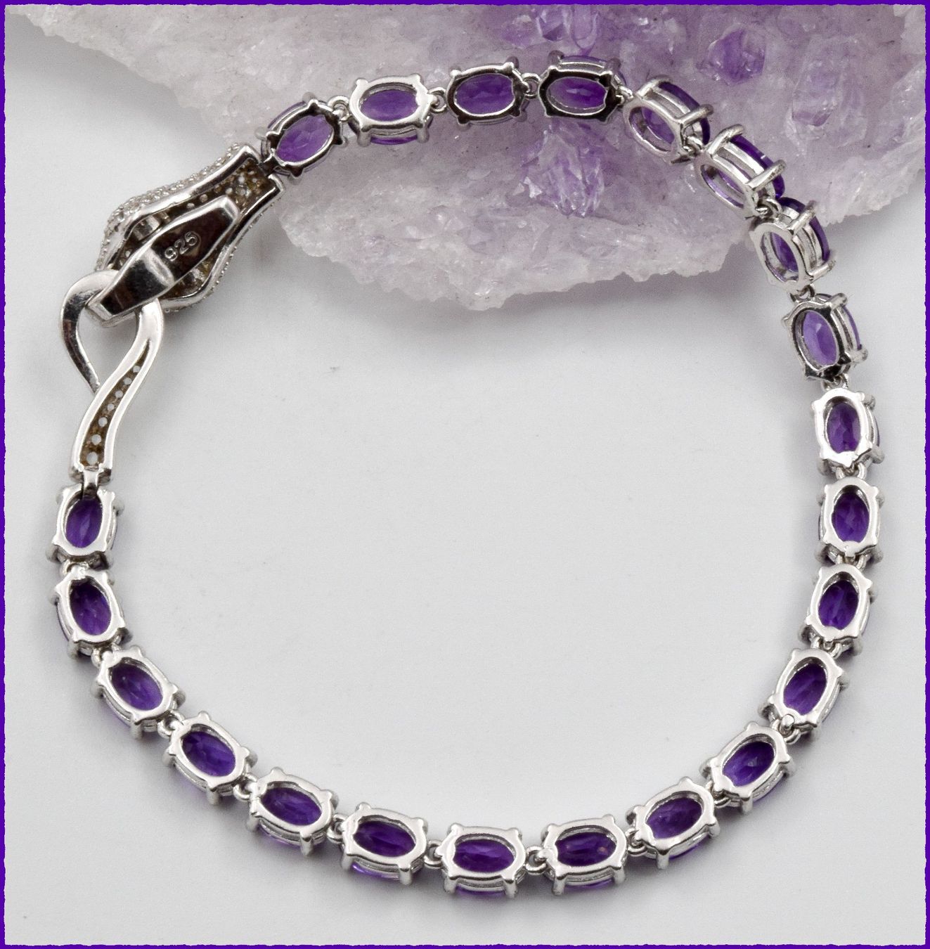 Bracelets: Amethyst Edelstein Armband 925 Silber – D'occasion à Oberglatt ZH par Goldfee1 3