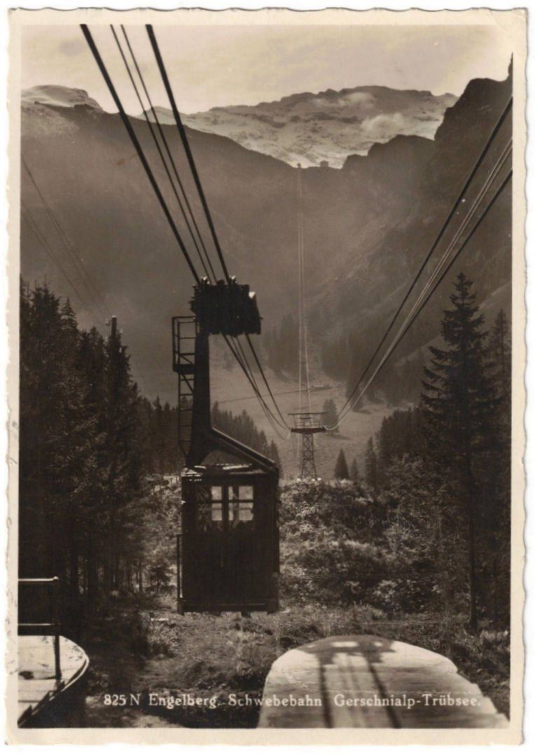 Cartoline postali: Engelberg - Luftseilbahn Gerschnialp--Trübsee – Usato da Binningen venduto da Mountainrider