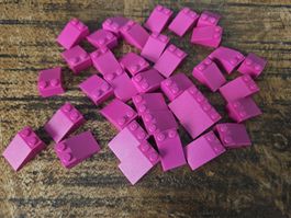lego 3298 lot de 35 pièces Magenta Slope 33 3 x 2