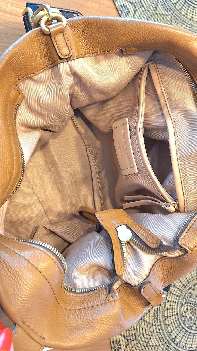 Gianni Chiarini Taschen für Damen: Damentasche Gianni Chiarini Leder Wildleder braun – Gebraucht aus Brugg AG von bacbac5757 6