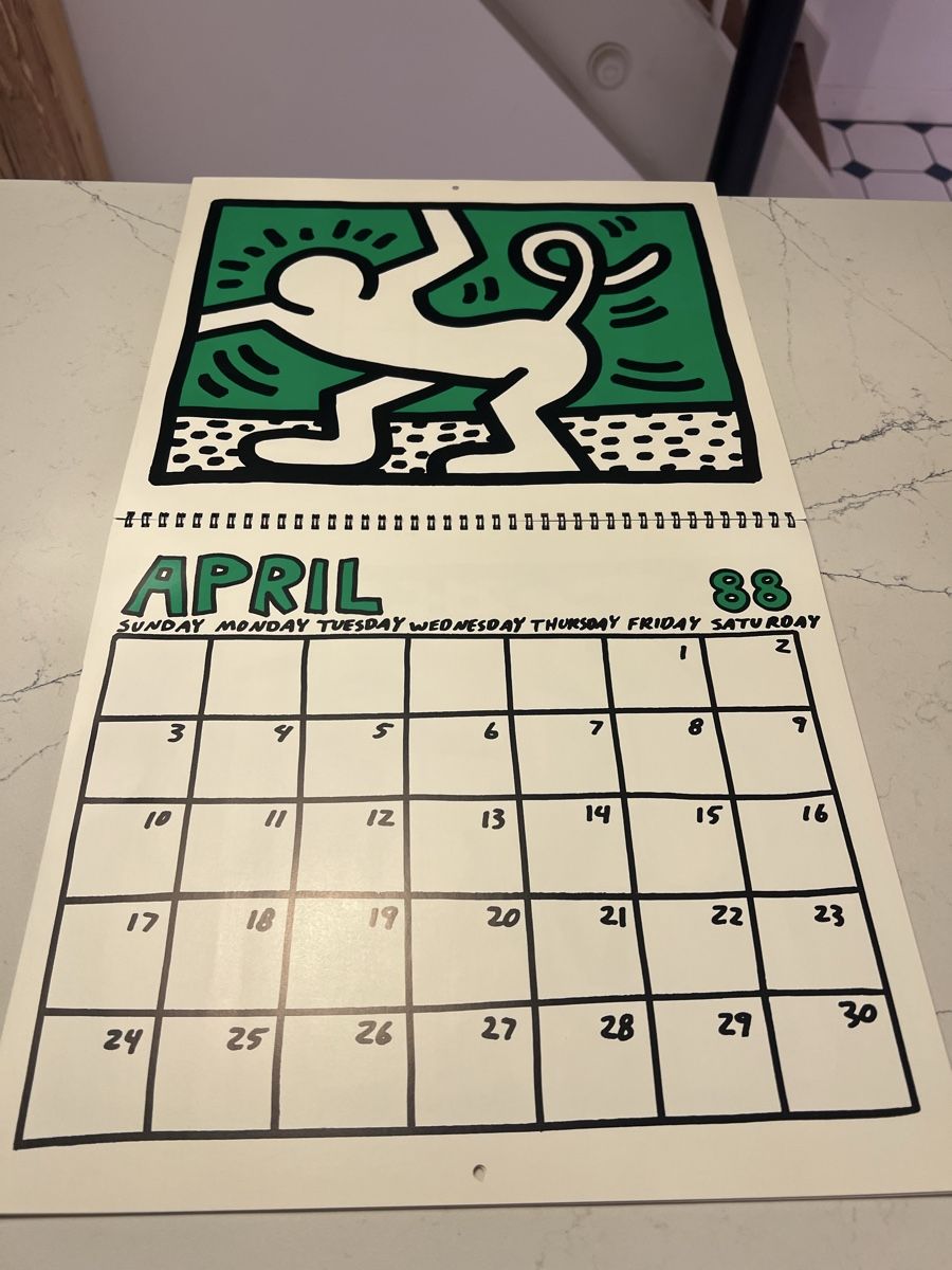 Kalender: Keith Haring Wandkalender 1988 – Gebraucht aus Aarburg von Annemarie16 5