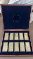10 lingots plaqués or Collection 100 Escudos 1609 dans coffr