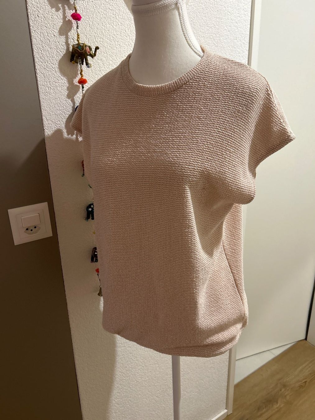 Pulls & Sweat-shirts: Damen kurzarm Pulli lachs/rosa  Gr. M mit Gummizug – Neuf (Voir description) à Brunnen par Nala2929 4