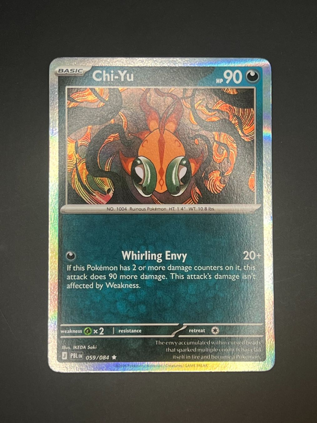 Pokémon Sammelbilder & Trading cards: Pokemon Chi-Yu Holo 059/084 PBL EN – Gebraucht aus Winterthur von WintiCollect