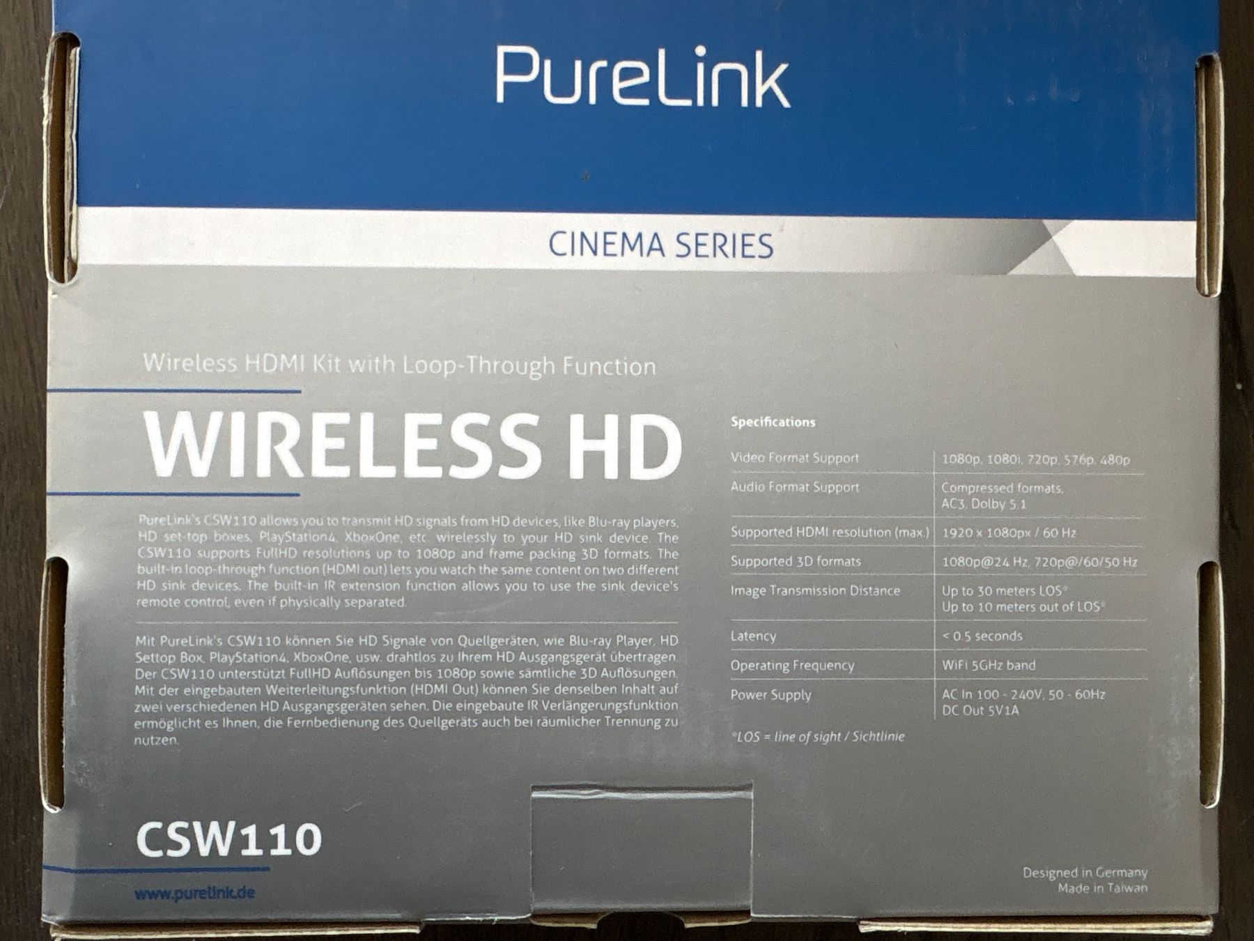Home Cinema: PureLink CSW110 Wireless HDMI Set 30m – Nuovo (secondo la descrizione) da Bülach venduto da Xarothan 2