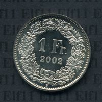 CHF___1.00 2002 stgl * nigelnagelneu! 1 Franken