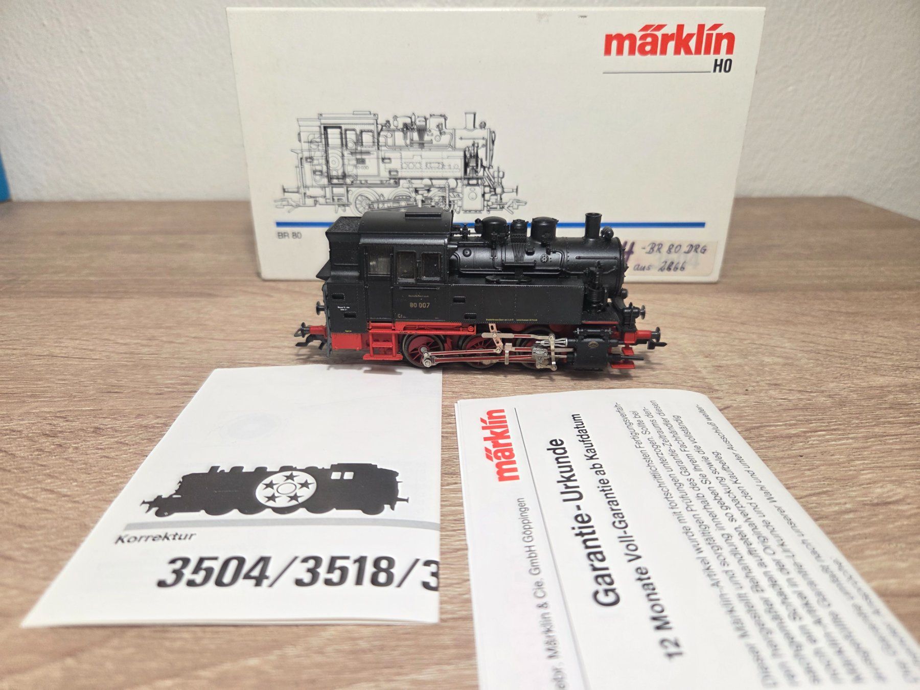 Märklin Modellini di ferrovie: Märklin 3304 Dampflok BR 80 DRG H0 – Usato da St-Aubin-Sauges venduto da Lo_Go 6