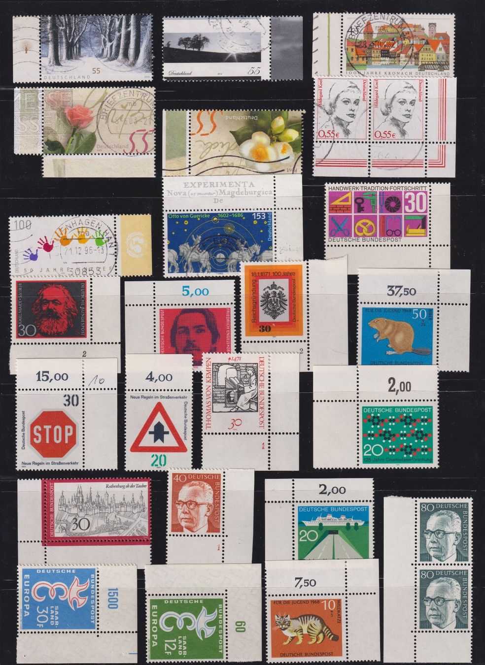 Tutti i francobolli: BRD, Briefmarken mit Eckrand oder Seitenrand – Usato da Bellach venduto da qsearch 3
