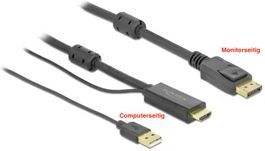 Delock 85964 Kabel HDMI-zu-Displayport 4K/30Hz 2m schwarz