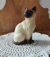 Beswick Siamkatze aus Porzellan sitzend 