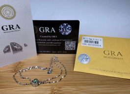 Bracelet argent avec diamant de moissanite de 0,5 ct GRA