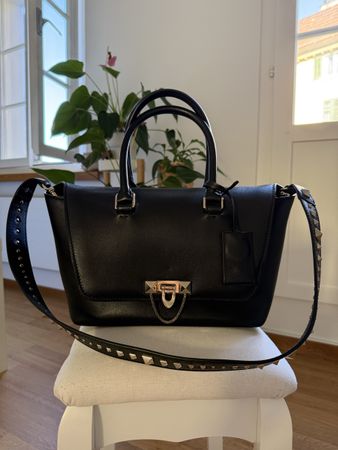 Valentino Demilune Rockstud bag