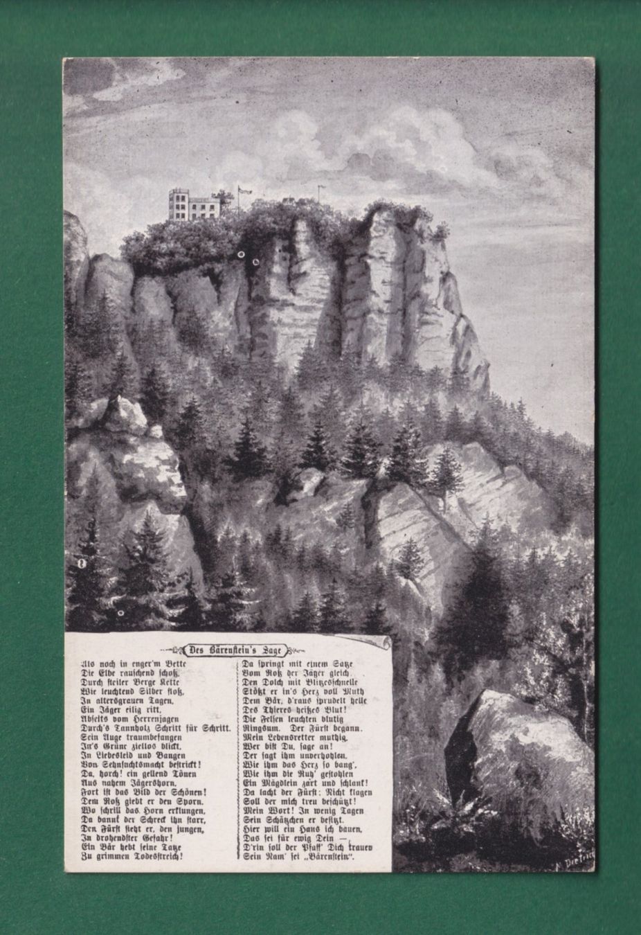Cartoline postali: Der BÄRENSTEIN's Sage – Usato da Pully venduto da nicecards-shop