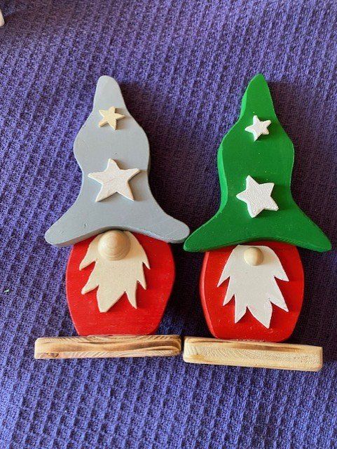Statuette: Wichtel aus Holz   Set 2 Stck – Nuovo (secondo la descrizione) da Schmerikon venduto da Busskirch1