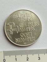 Silber 15 Gramm Medaille 900 / 1000 PP Feuerwehr 1870 - 1970