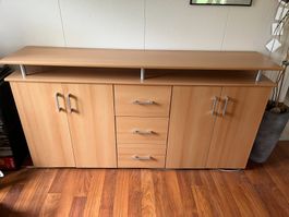 Grosses Sideboard / Kommode Buche – 177 cm – viel Stauraum