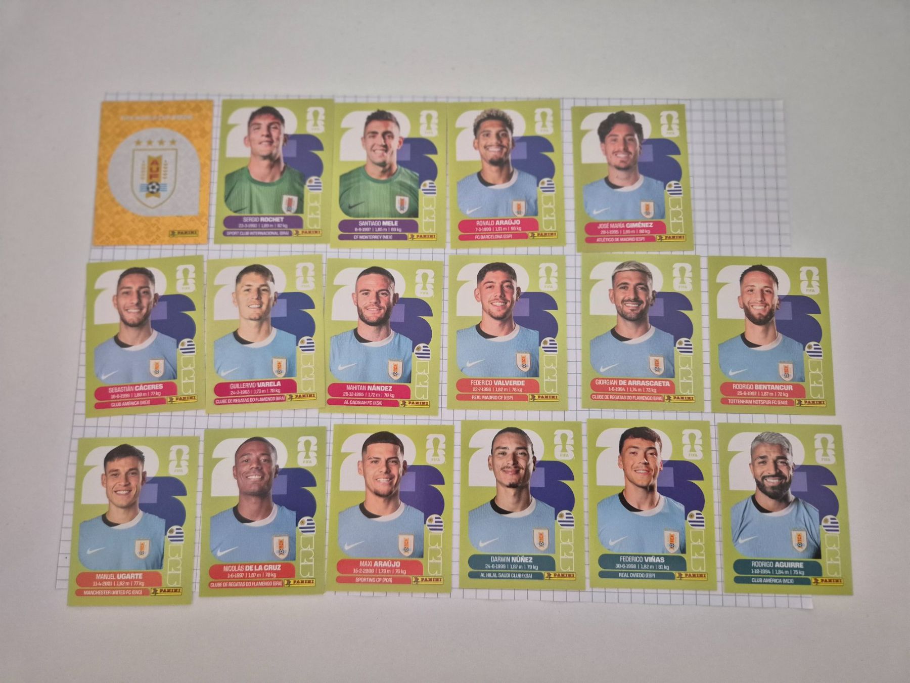 Panini Carte collezionabili: WM Panini Sticket 2026 Team Uruguay – Usato da Uster venduto da Ausmister12