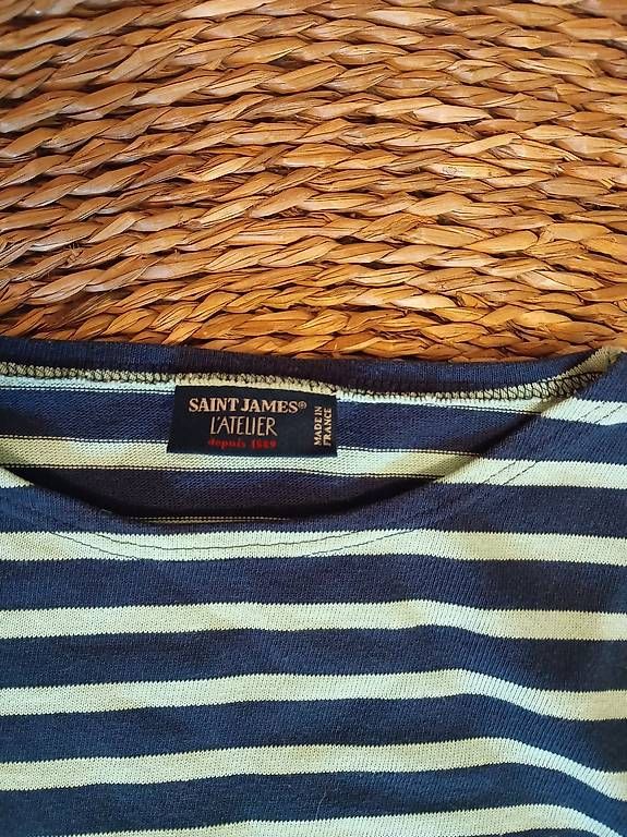 Saint James Maglioni & Felpe: Blau-Mintgrüner Streifenpulli von Saint James – Usato da Zürich venduto da Melianea 1