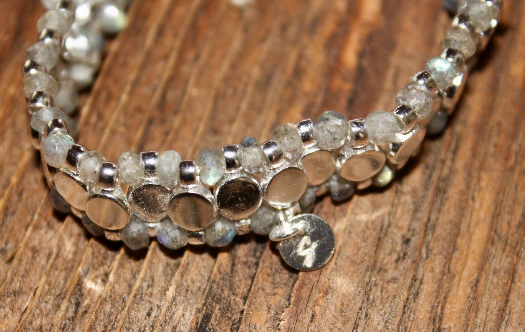 Bracciali & Braccialetti: Armkette, elastisch mit Labradorit – Nuovo (secondo la descrizione) da Kirchlindach venduto da hekilida 2