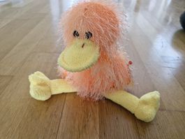 Stofftier Ty Punkies Ente orange gelb mit Etikett neu